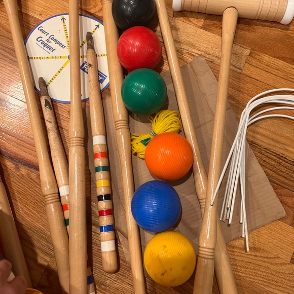 forster Games Vintage Forster Croquet Set 6 Players With Stand 5